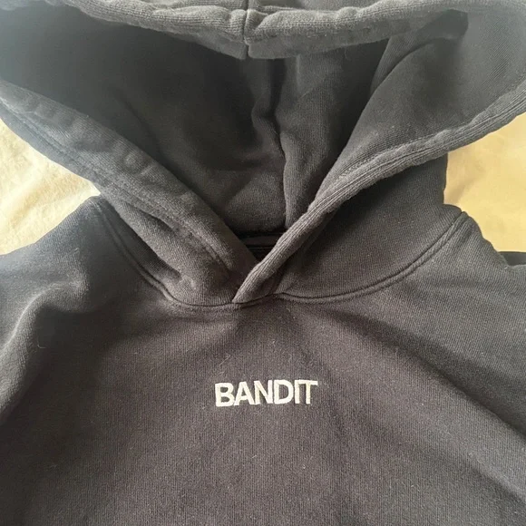 Bandit Black Cropped Hoodie Sweater - Women - Picture 2 of 5